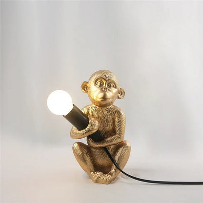 Lampe Singe en Résine – Décoration Originale et Lumineuse