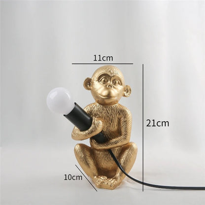 Lampe Singe en Résine – Décoration Originale et Lumineuse