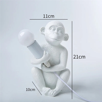 Lampe Singe en Résine – Décoration Originale et Lumineuse