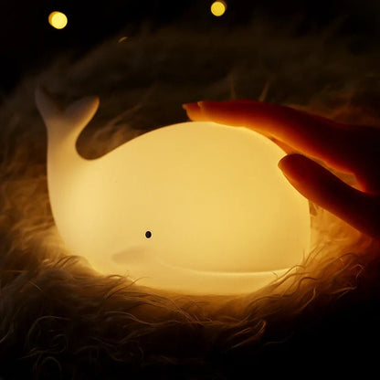 Veilleuse Baleine en Silicone pour Bébé et Enfant