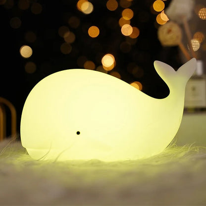 Veilleuse Baleine en Silicone pour Bébé et Enfant