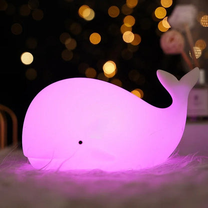 Veilleuse Baleine en Silicone pour Bébé et Enfant