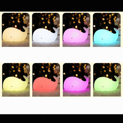 Veilleuse Baleine en Silicone pour Bébé et Enfant