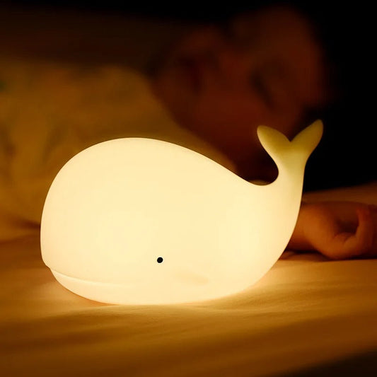 Veilleuse Baleine en Silicone pour Bébé et Enfant