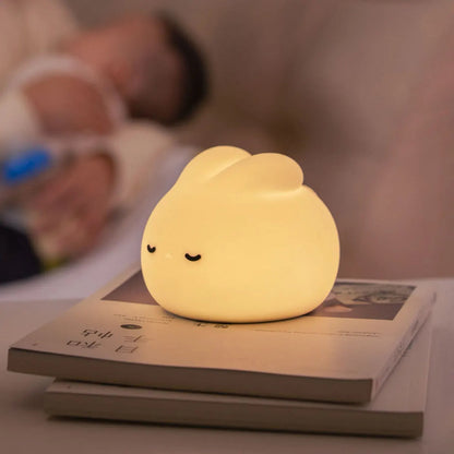 Veilleuse Lapin en Silicone pour Chambre de Bébé