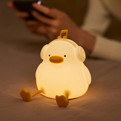 Veilleuse Canard en Silicone Souple pour Bébé et Enfant