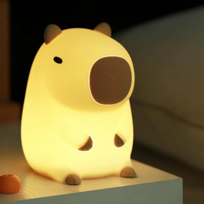 Veilleuse Capybara en Silicone pour Bébé et Enfant