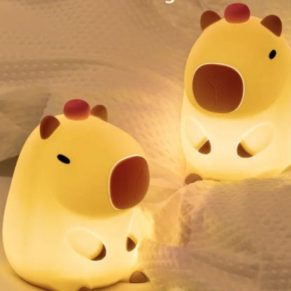 Veilleuse Capybara en Silicone pour Bébé et Enfant