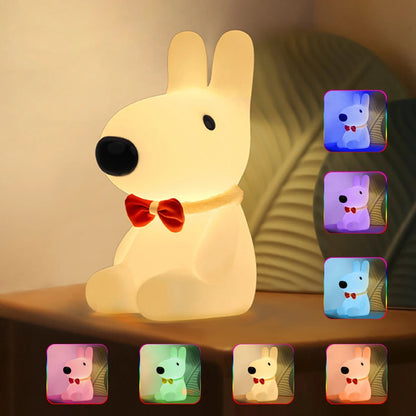Veilleuse Chien en Silicone pour Chambre d'Enfant