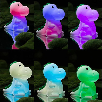 Veilleuse Dinosaure en Silicone Souple pour Enfant