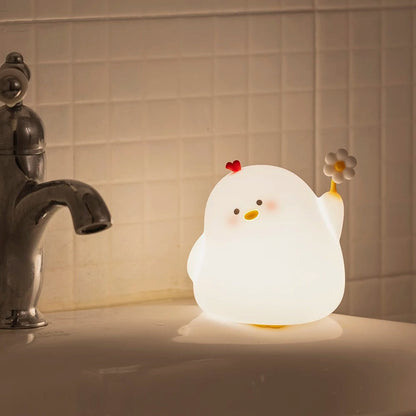 Veilleuse Enfant en Silicone Souple – Lumière Apaisante