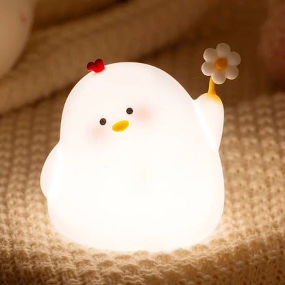 Veilleuse Enfant en Silicone Souple – Lumière Apaisante