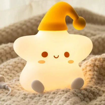 Veilleuse Étoile en Silicone pour Bébé et Enfant