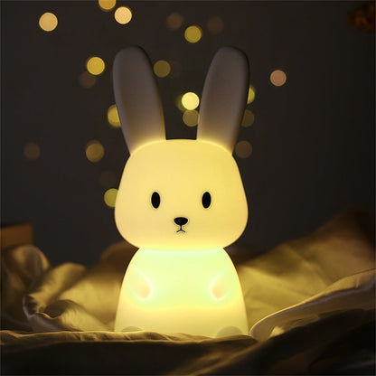 Veilleuse Lapin en Silicone Rechargeable par USB