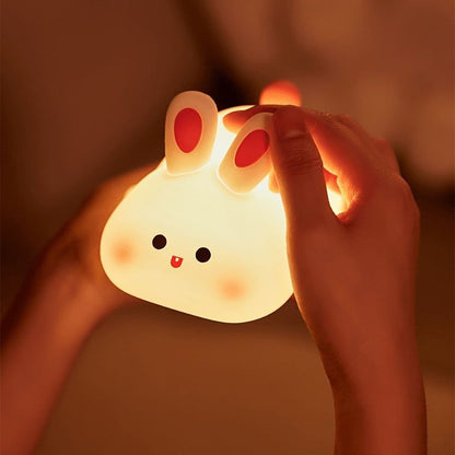 Veilleuse Lapin en Silicone pour Bébé – Rechargeable USB