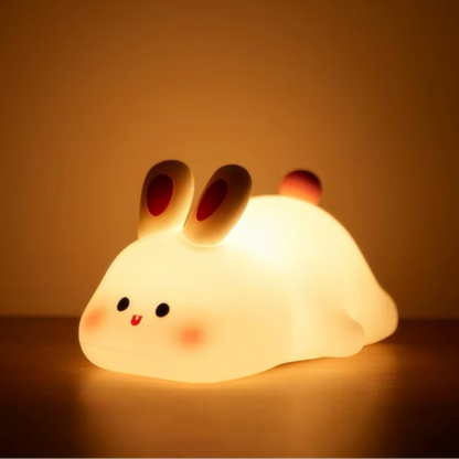 Veilleuse Lapin en Silicone pour Bébé – Rechargeable USB