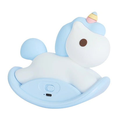 Veilleuse Licorne Bébé en Silicone – Lumière Douce