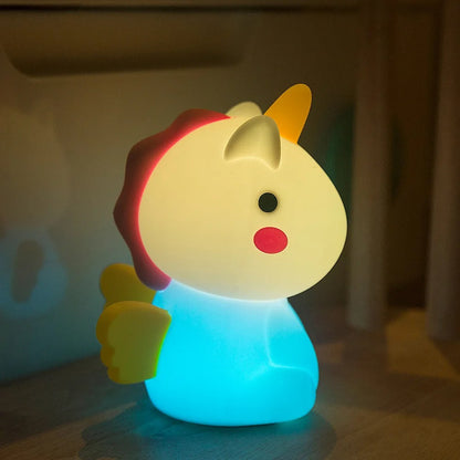 Veilleuse Licorne en Silicone Souple pour Enfant