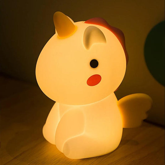 Veilleuse Licorne en Silicone Souple pour Enfant