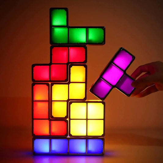 Veilleuse Tangram à Empiler – 7 Blocs LED Lumineux
