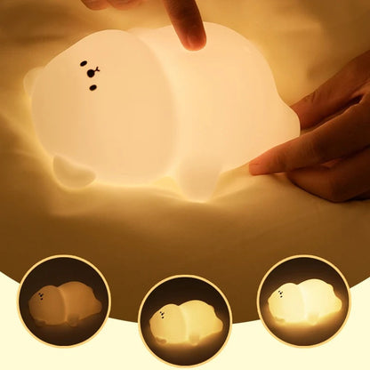 Veilleuse Ours en Silicone – Lumière Douce pour Enfant
