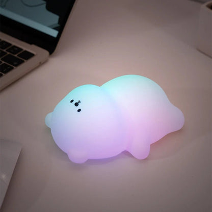 Veilleuse Ours en Silicone – Lumière Douce pour Enfant