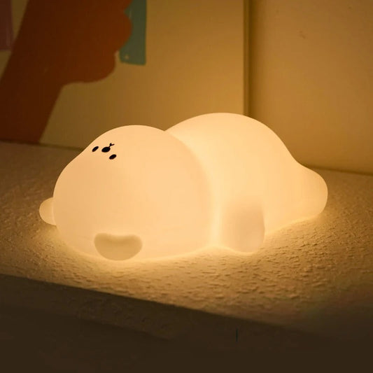 Veilleuse Ours en Silicone – Lumière Douce pour Enfant