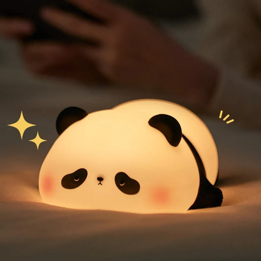 Veilleuse Panda en Silicone – Lumière Douce pour Bébé