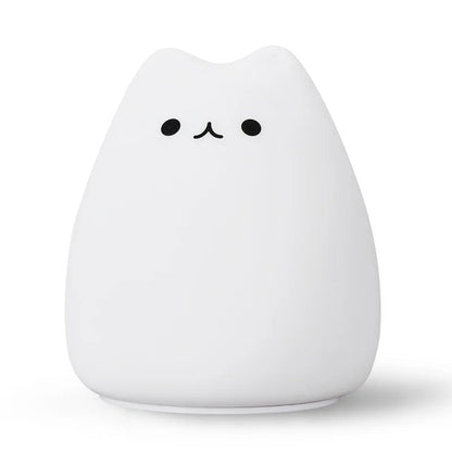 Veilleuse Chat Silicone 7 Couleurs à Piles