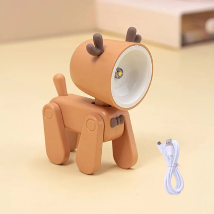 Veilleuse Rechargeable Chiot ou Cerf en ABS