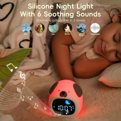 Veilleuse Réveil Enfant avec Indicateur Soleil/Lune